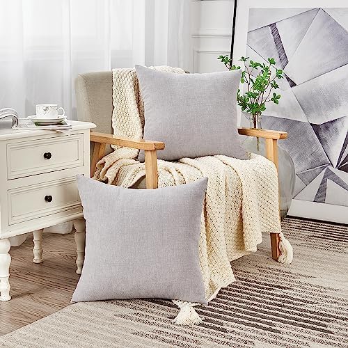 GAWAMAY Decorative Square Throw Pillow Covers 20"x20" Inch Set of 2, Super Soft - Image 3