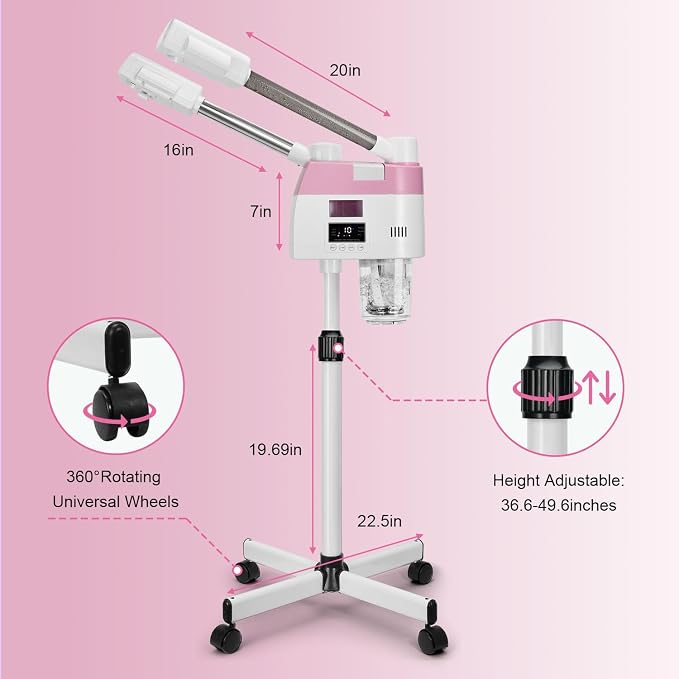 Professional Facial Steamer, 2 in 1 Facial Steamers - Image 8