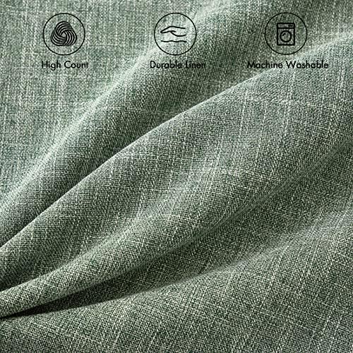 MIULEE Pack of 2 Decorative Linen Burlap Textured Pillow Covers Farmhouse Boho - Image 2