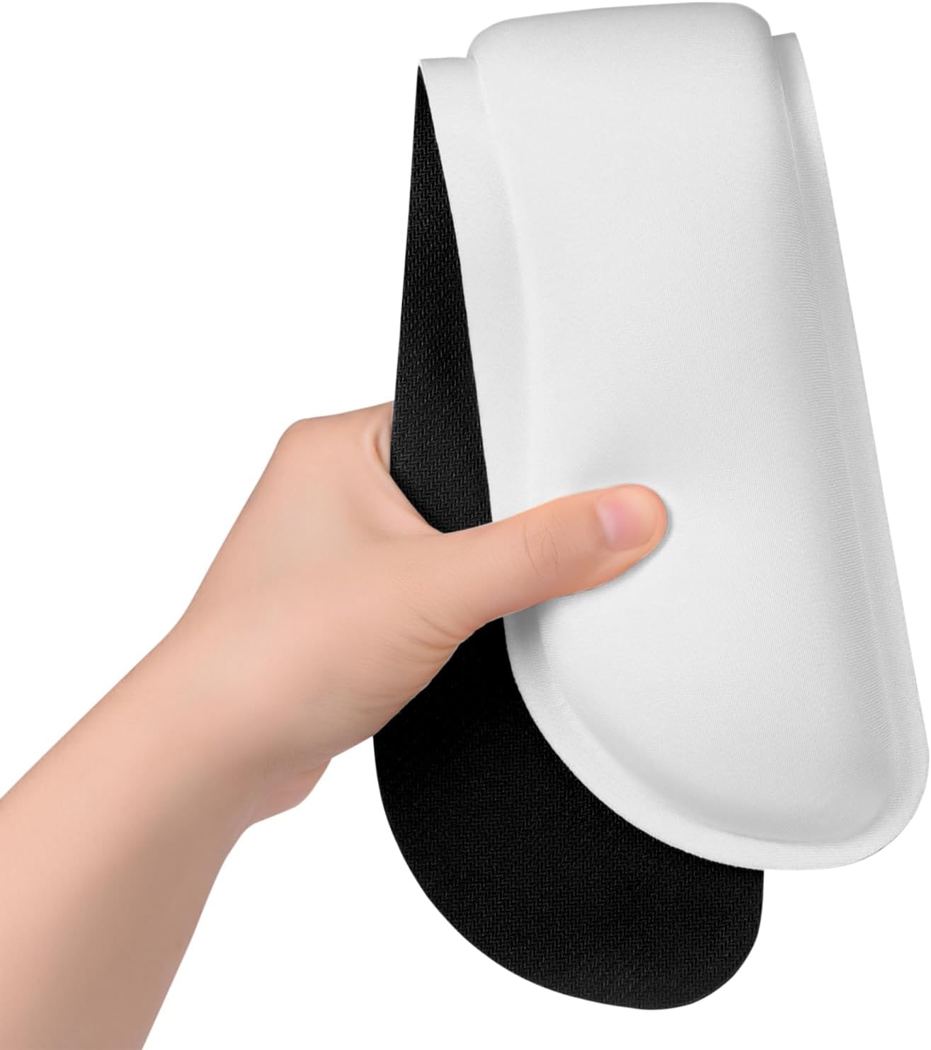 Dapesuom Enlarge Keyboard Wrist Rest, Cute Memory Foam Keyboard Wrist Cushion for Computer Desk Mats Support, Typing Pain Relief Ergonomic Mouse Pad Rests with Non-Slip Base for Gaming, Laptop, White