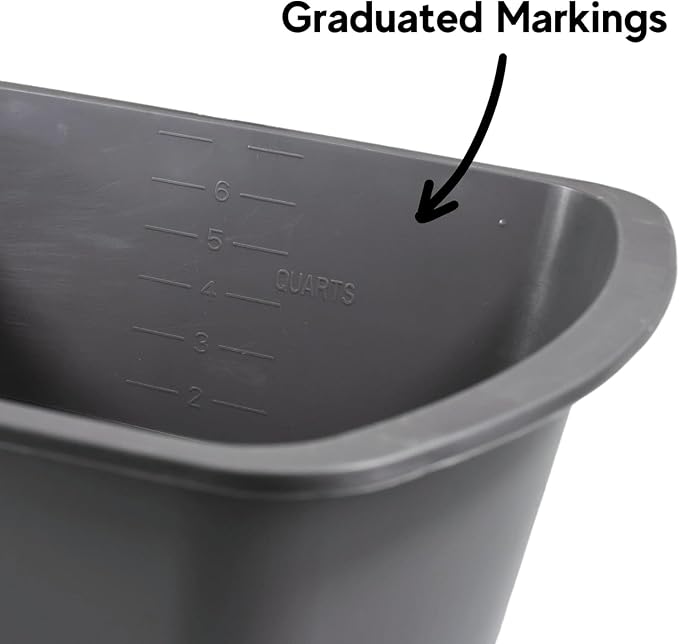 Vakly Wash Basins – Rectangular Plastic 7-Quart Graduated Hospital Soaking Tub - Image 7