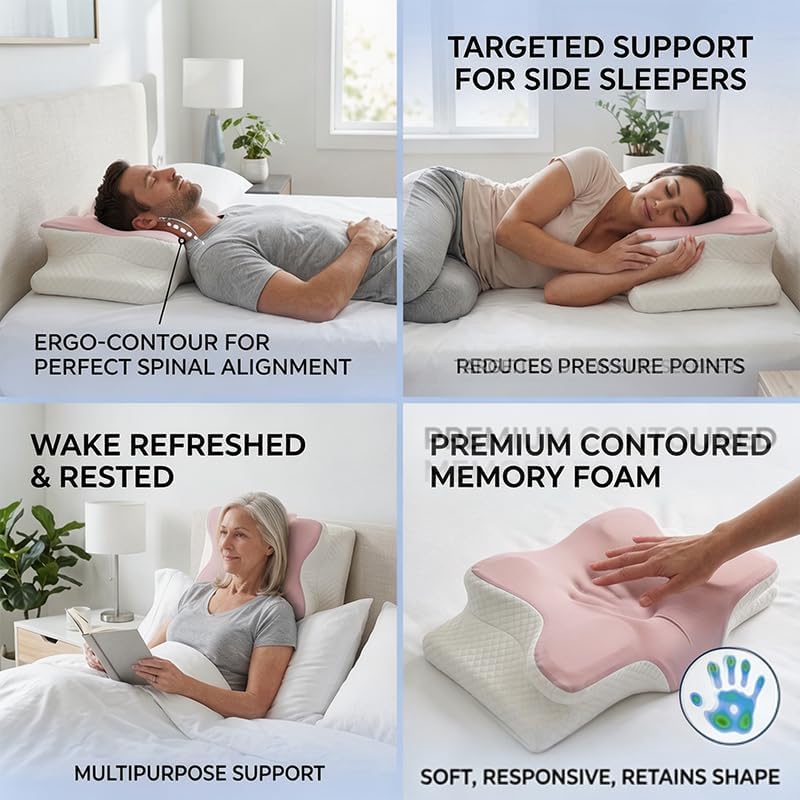 Cooling Neck Support Pillow, Adjustable Cervical Memory Foam - Image 7