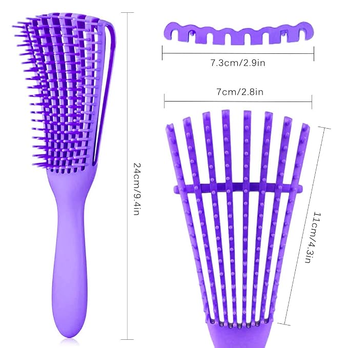 Hair Brush for Afro America/African Hair Textured 3a to 4c Kinky - Image 2