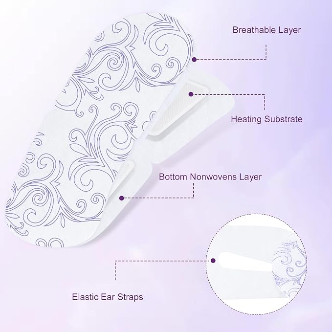 XPCARE 24 Pack Steam Eye Masks for Dry Eyes, Self Heated Steam Warm Eye Mask - Image 2
