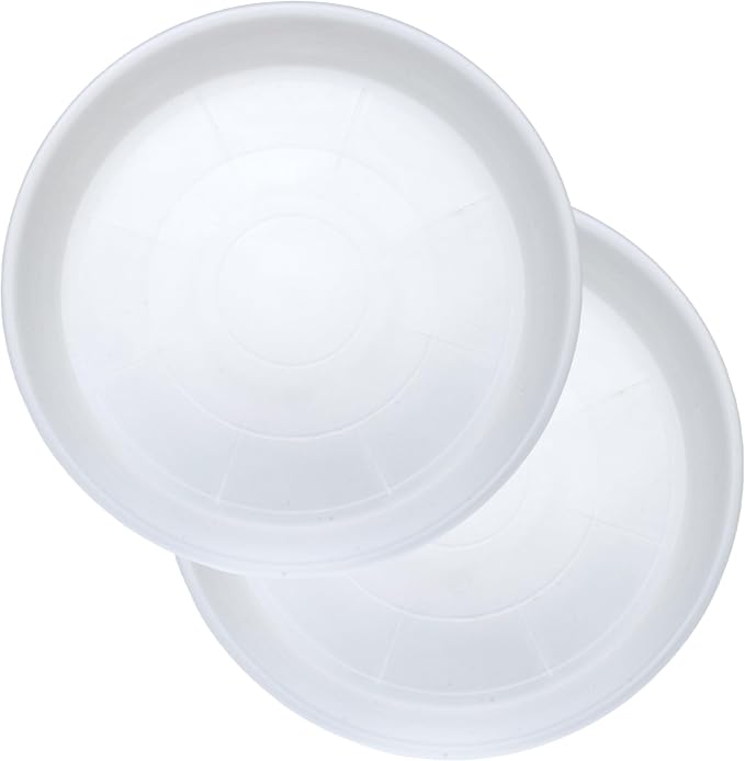 2 Pack of 14 inch Clear Plant Saucer, Plastic Plant Saucer 14 inch, Bird Bath by Unknown