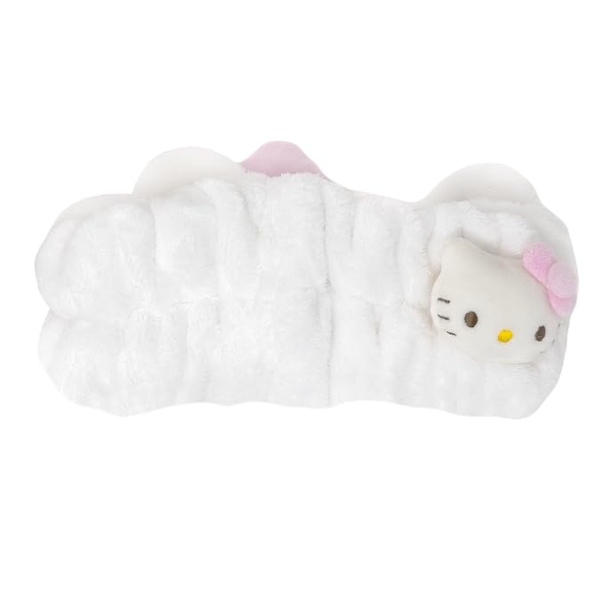 The Crème Shop Plush Spa Headband w/Hello Kitty's Signature Bow, Spa Headband by TheCr%C3%A8meShop