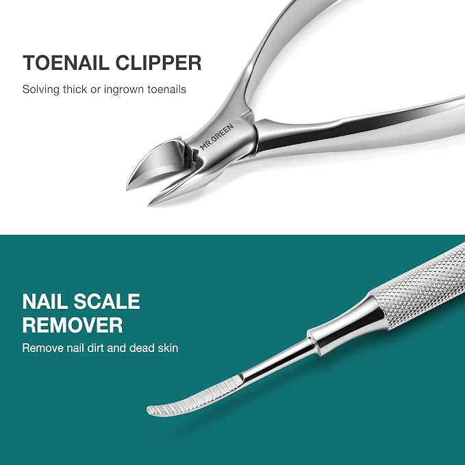 MR.GREEN Pedicure Knife Set Professional Ingrown Toenail Clippers Foot Care - Image 6