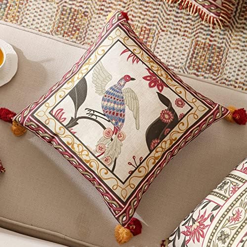 patdrea Designer Vintage Linen Throw Pillow Cover - Image 6