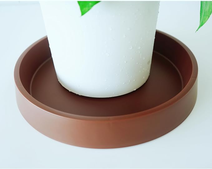 Plant Saucer Tray for Ceramic Plastic Pots, 10 inch Plant Saucers for Indoors - Image 5