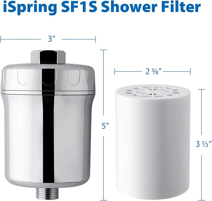 iSpring FSF1 33-Stage Universal Shower Filter Replacement Cartridge, Removes - Image 4