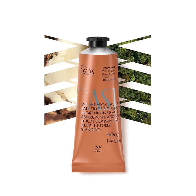 Natura - Brazil Nut Hand Cream Travel Size- Anti-Dryness Castanha Hand Balm - by Natura