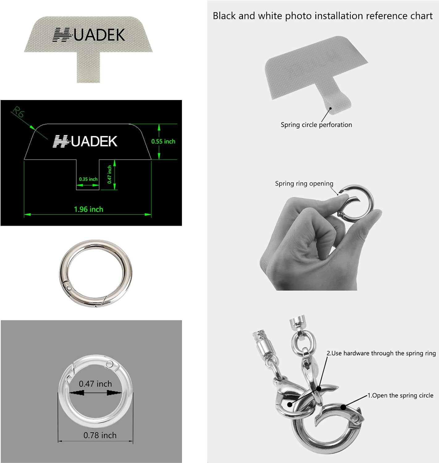 Snake Chain Phone Strap Universal phone lanyard phone strap connector (Snake-Chain（Silver color） F6)