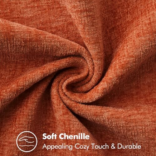 MIULEE Fall Decorative Couch Throw Pillow Covers 16x16 Inch Rust 2 Pack - Image 3