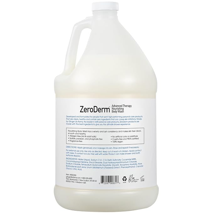 Ginger Lily Farms Botanicals ZeroDerm Advanced Therapy Nourishing Body Wash - Image 2