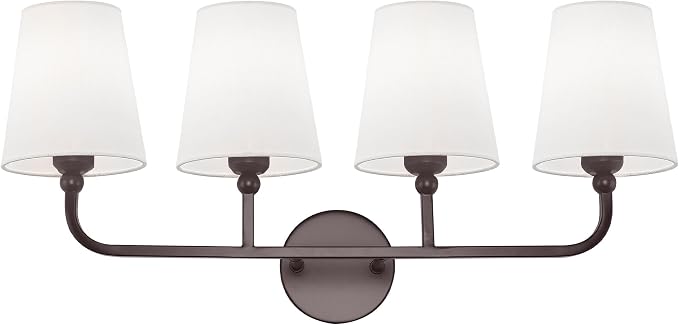 Bathroom Light Fixtures, 4 Light Oil Rubbed Bronze Vanity Lights by Metwet