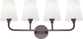Bathroom Light Fixtures, 4 Light Oil Rubbed Bronze Vanity Lights by Metwet