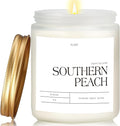 Peach Scented Candles for Home, 9oz Natural Soy Wax Aromatherapy Organic Peach by Unknown