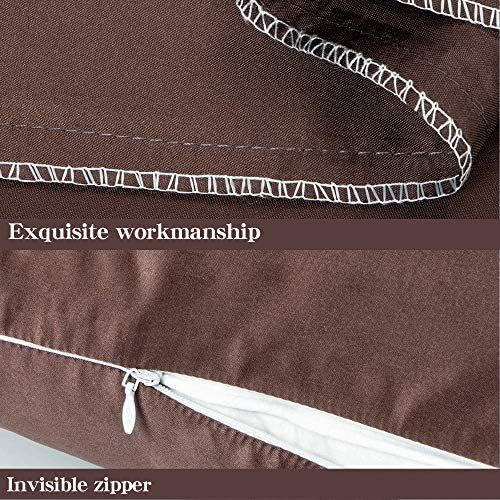 NTBAY Body Satin Pillowcase, Dark Brown - Image 3