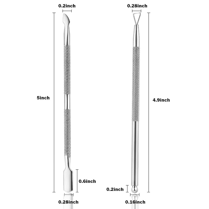 2PCS Cuticle Pusher and Cutter - Image 5