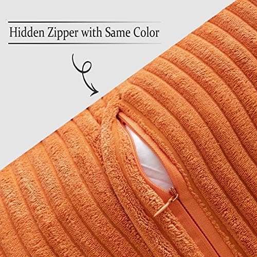 MIULEE Fall Orange Decorative Throw Pillow Covers - Image 3