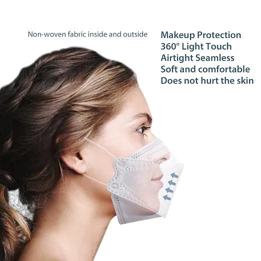 Borje KN95 Face Masks for Adults 50 Pack, 5-Ply White Disposable Face Mask - Image 6