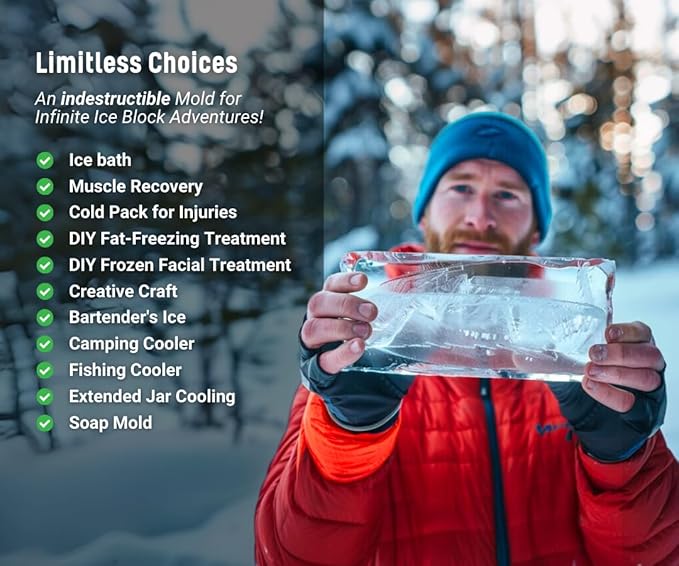 Alaskey® Extra Large Ice Block Mold 5 lbs | Create Perfect Reusable Ice Bricks - Image 6