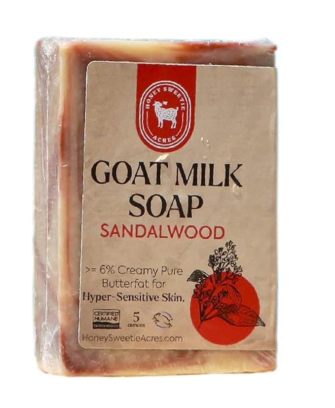 Honey Sweetie Acres Sandalwood Goat Milk Soap by HoneySweetieAcres