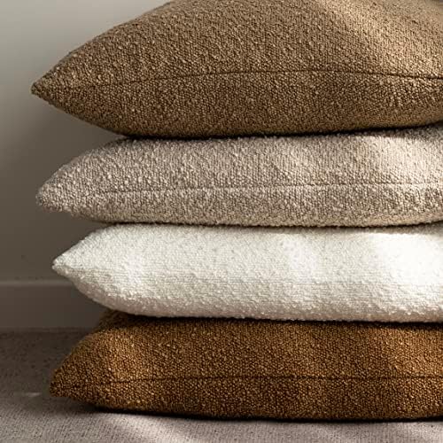 Foindtower Cozy Textured Boucle Lumbar Throw Pillow Covers 12x20 Inch - Image 6