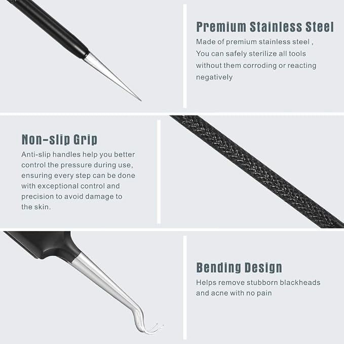 Blackhead Remover Pimple Popper Tool Kit - Image 4