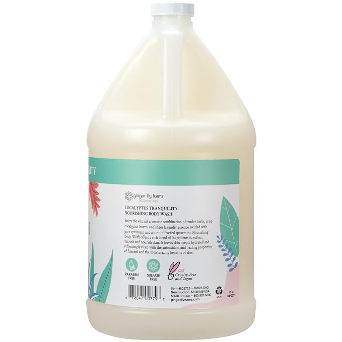 Ginger Lily Farms Botanicals Nourishing Body Wash, Eucalyptus Tranquility - Image 2