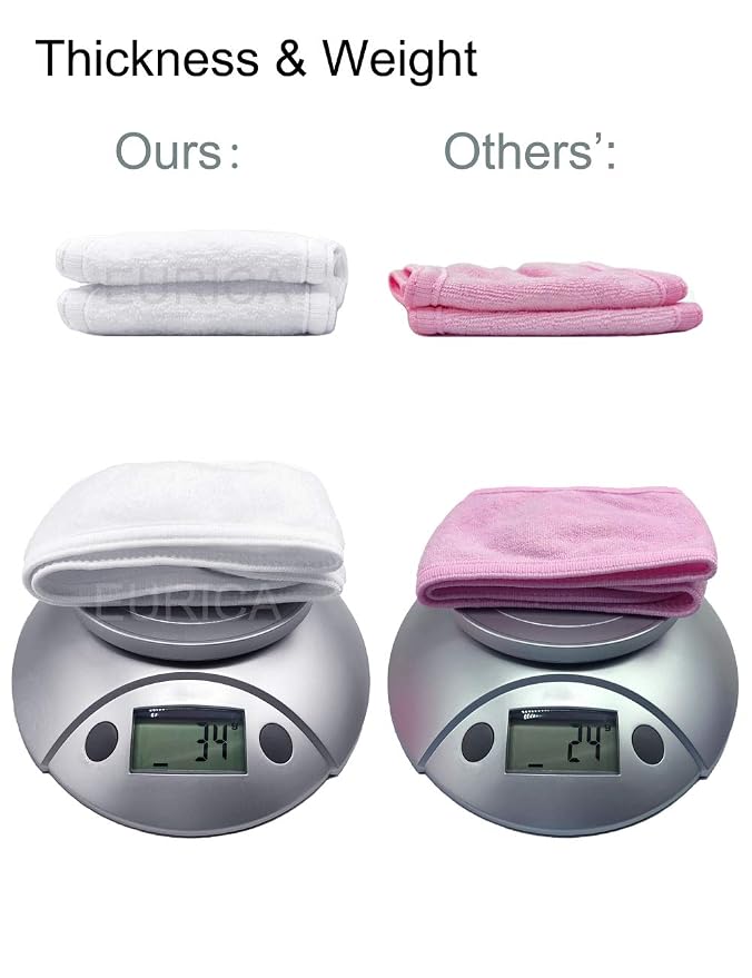 EUICAE Spa Headband Sweat Towel Wrap Non-Slip Stretchable Washable - Image 3