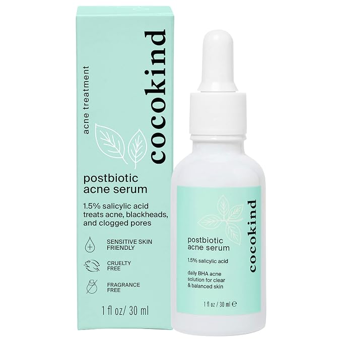 Cocokind Postbiotic Acne Serum, Salicylic Acid Serum and BHA Liquid Exfoliant by cocokind