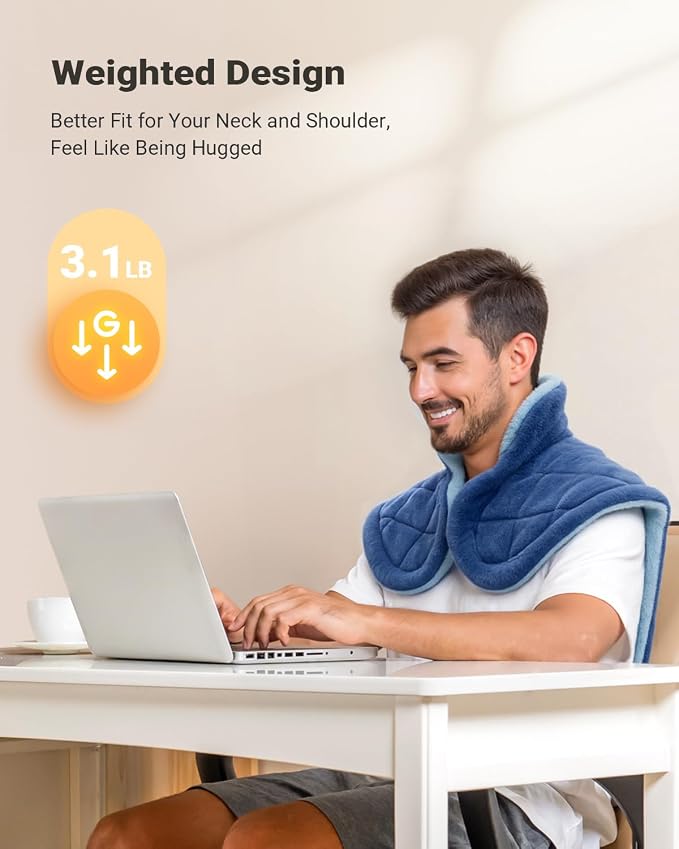 iDOO Heating Pad for Back Pain Relief, Mothers Day Gifts for Mom Women Mom - Image 3