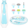 Electric Nail File Drill for Baby No Sharp Claws Hurt, 6 in 1 Safety Cutter by Qunlionslife
