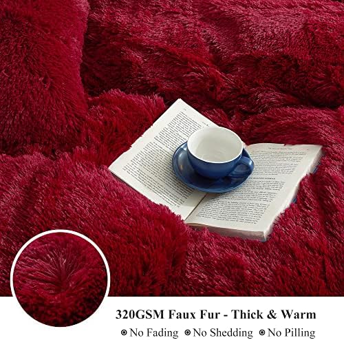 XeGe Soft Fluffy Plush Faux Fur Body Pillow Cover - Image 5
