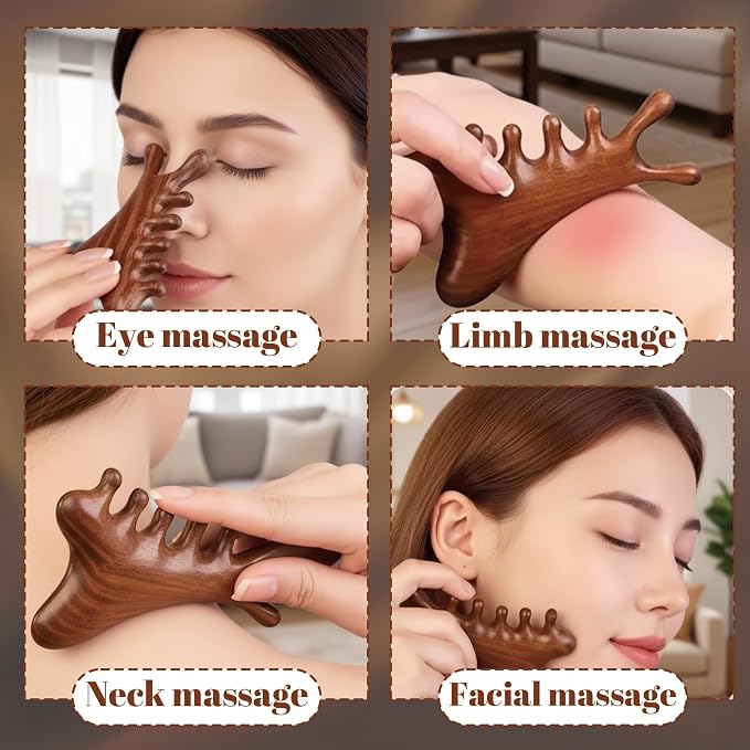 CZFSWT 2PCS Wooden Scalp Massager Set, Scalp Massager Hair Growth, Scalp - Image 7