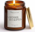 Lavender & Eucalyptus Scented Candles by Unknown