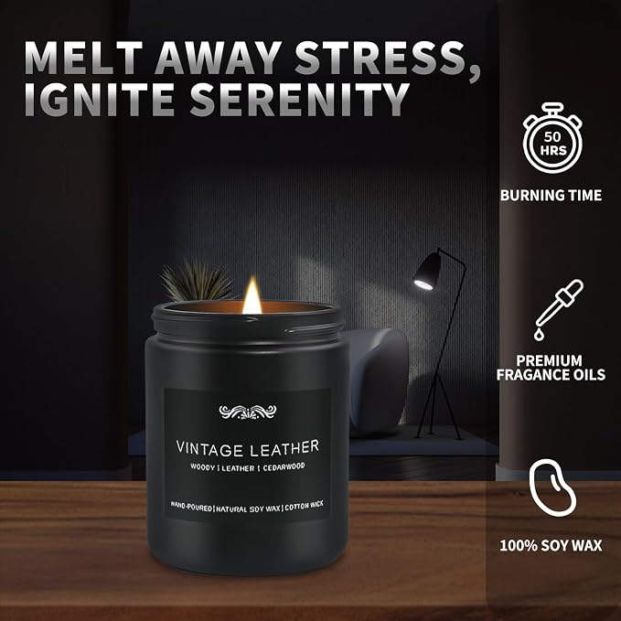 6 Pack Candles for Home Scented Aromatherapy Candles Gifts Set for Men - Image 3