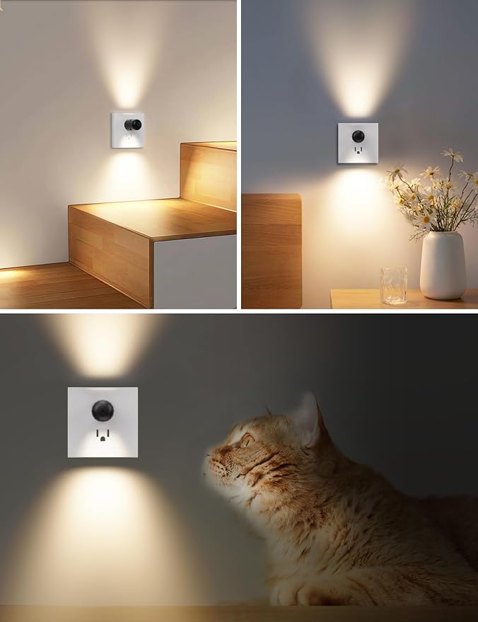 TSEXES Plug-in LED Night Lights, Dusk to Dawn Sensor, Non-Dimmable, 6 Pack - Image 7