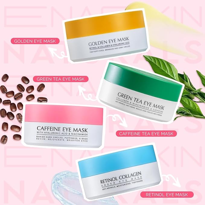 Under Eye Patches for Puffiness and Dark Circles: Caffeine Gel Masks for - Image 9
