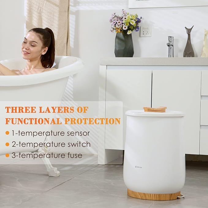 Keenray Bucket Style Towel Warmers, Luxury Bucket Towel Warmer, Large Towel - Image 6