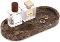 Natural Marble Tray Oval, Bathroom Vanity Tray by Unknown