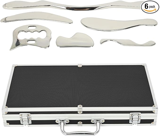 tonchean Gua Sha Scraping Massage Tool Set, 6-Piece Muscle Scraper IASTM Tool by tonchean