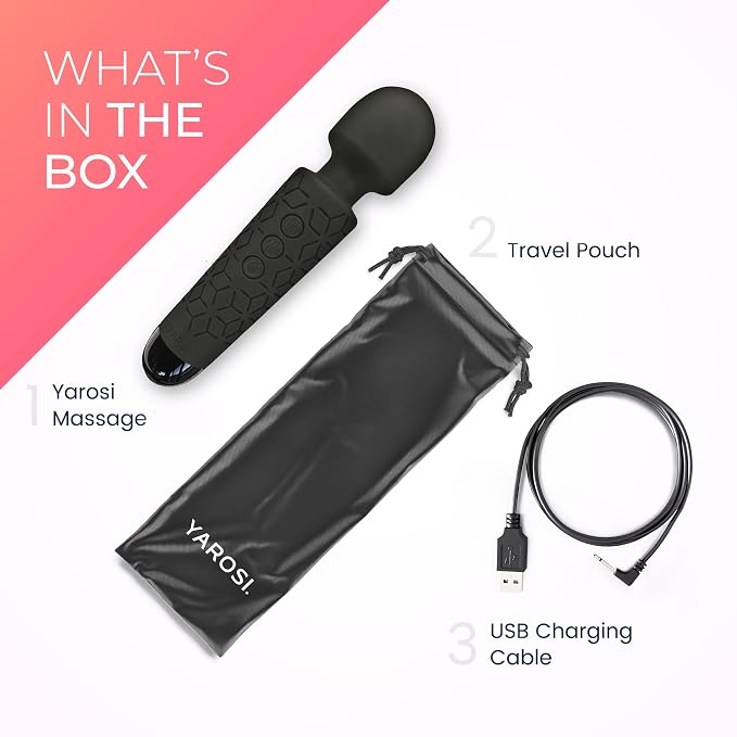Yarosi Micro Personal Massage Wand Smallest Strongest Handheld Cordless Massager - Image 4