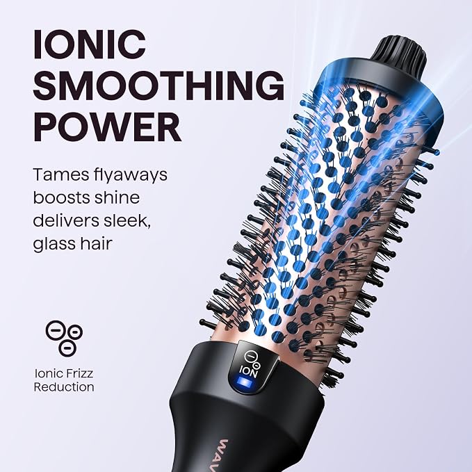 Wavytalk Thermal Brush, Blowout Boost 1.5 inch Heated Round Brush - Image 3