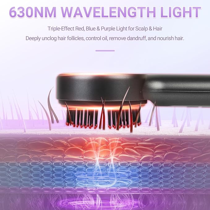 Electric Scalp Massager, 3-in-1 Hair Oil Applicator & Cordless Electric Head - Image 2