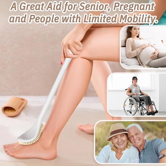 New Foot Brush & Foot File Set, 3-in-1 Foot Scrubber in Shower, - Image 7
