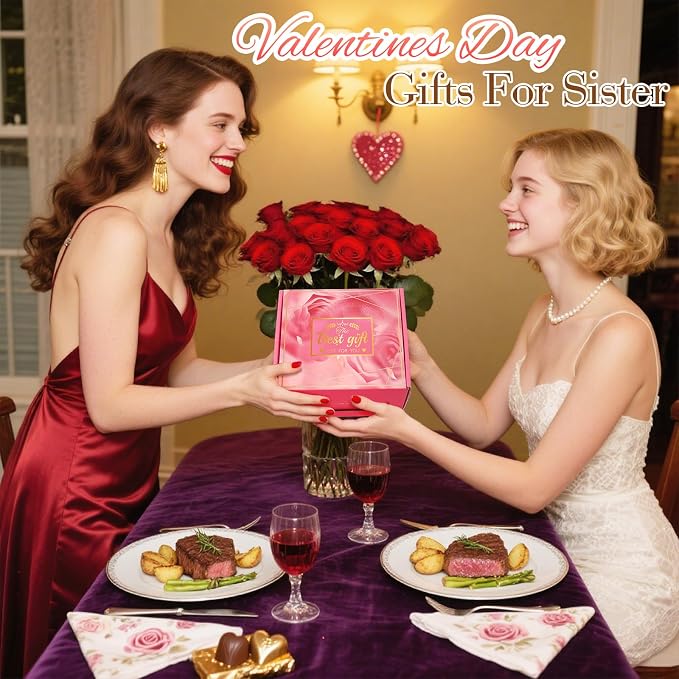 Mothers Day Gifts for Sister: Eletorot Unique Pink Spa Relaxation Baskets Set - Image 8