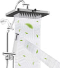 Hibbent Upgraded cUPC Certified 13'' Shower Head Combo, High Pressure 5-spray by Hibbent