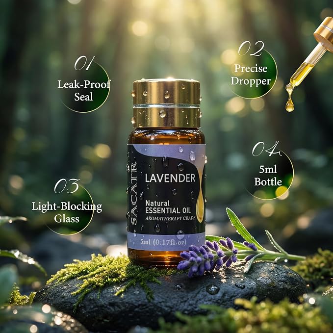 SACATR 50 Pcs Natural Essential Oil Set -Essential Oils Gift Set - Image 2